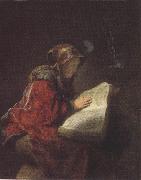 Old Woman dressed in a fur coat and hat (mk33) Gerrit Dou